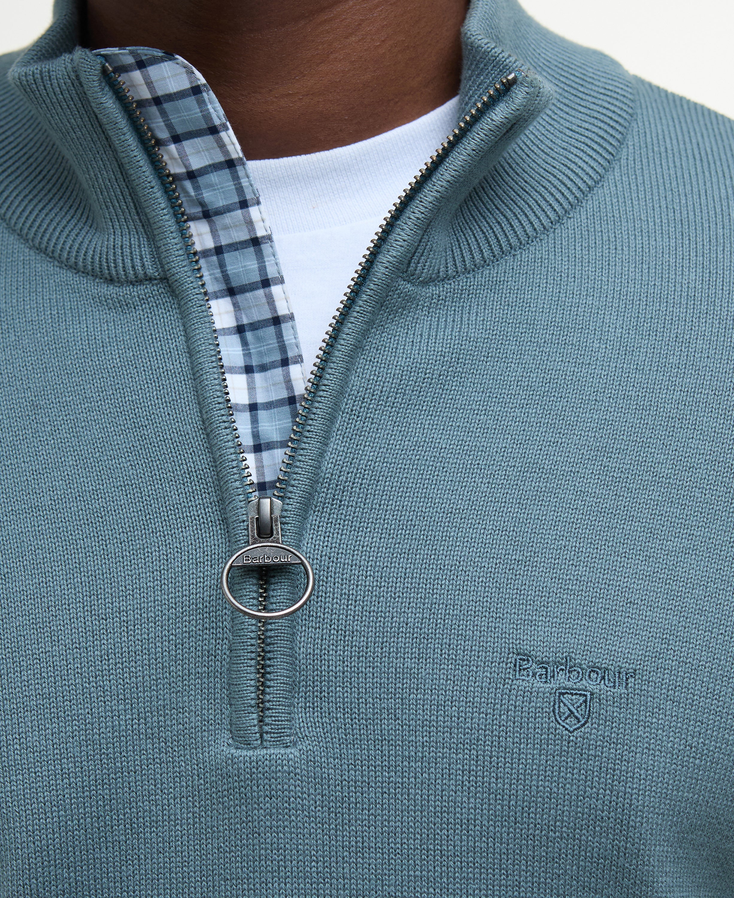 Cotton Half Zip knit