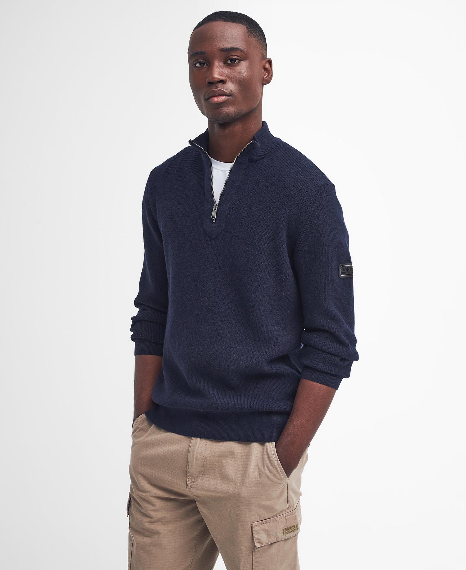Barbour Int Crawley Funnel Neck Jumper