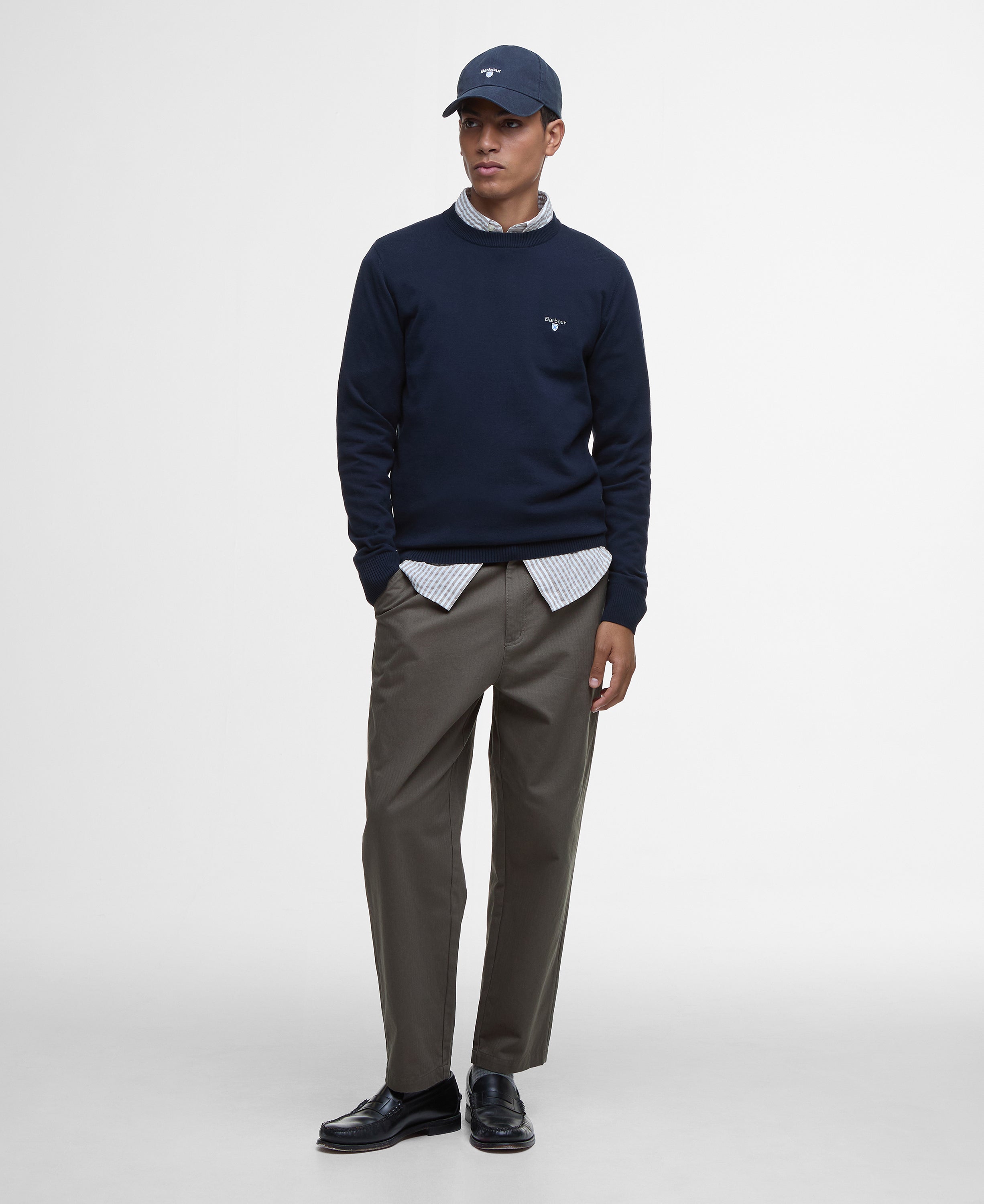 Navy cotton sweater