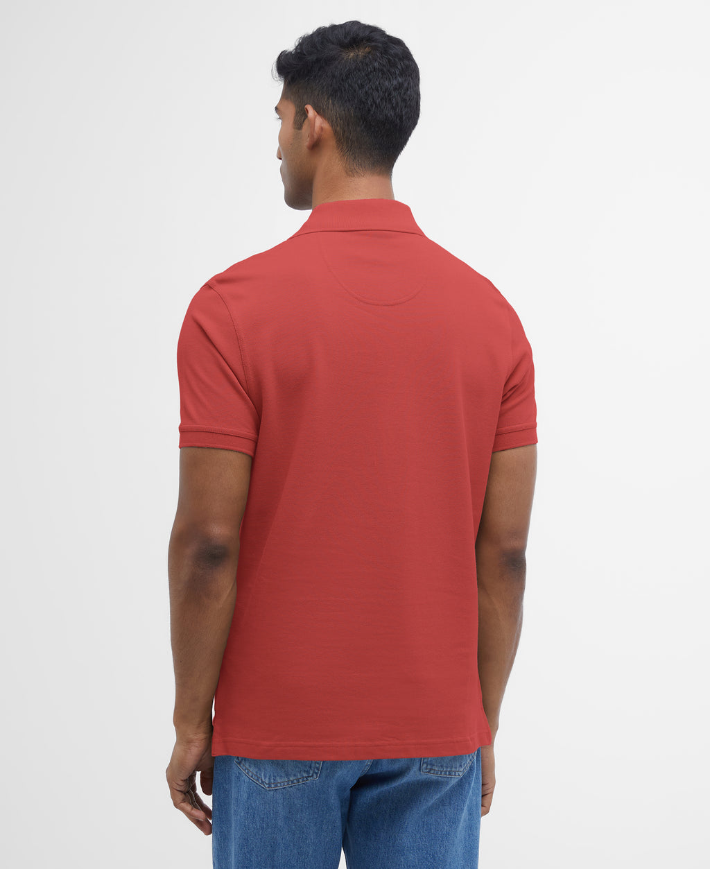 Tartan pique polo