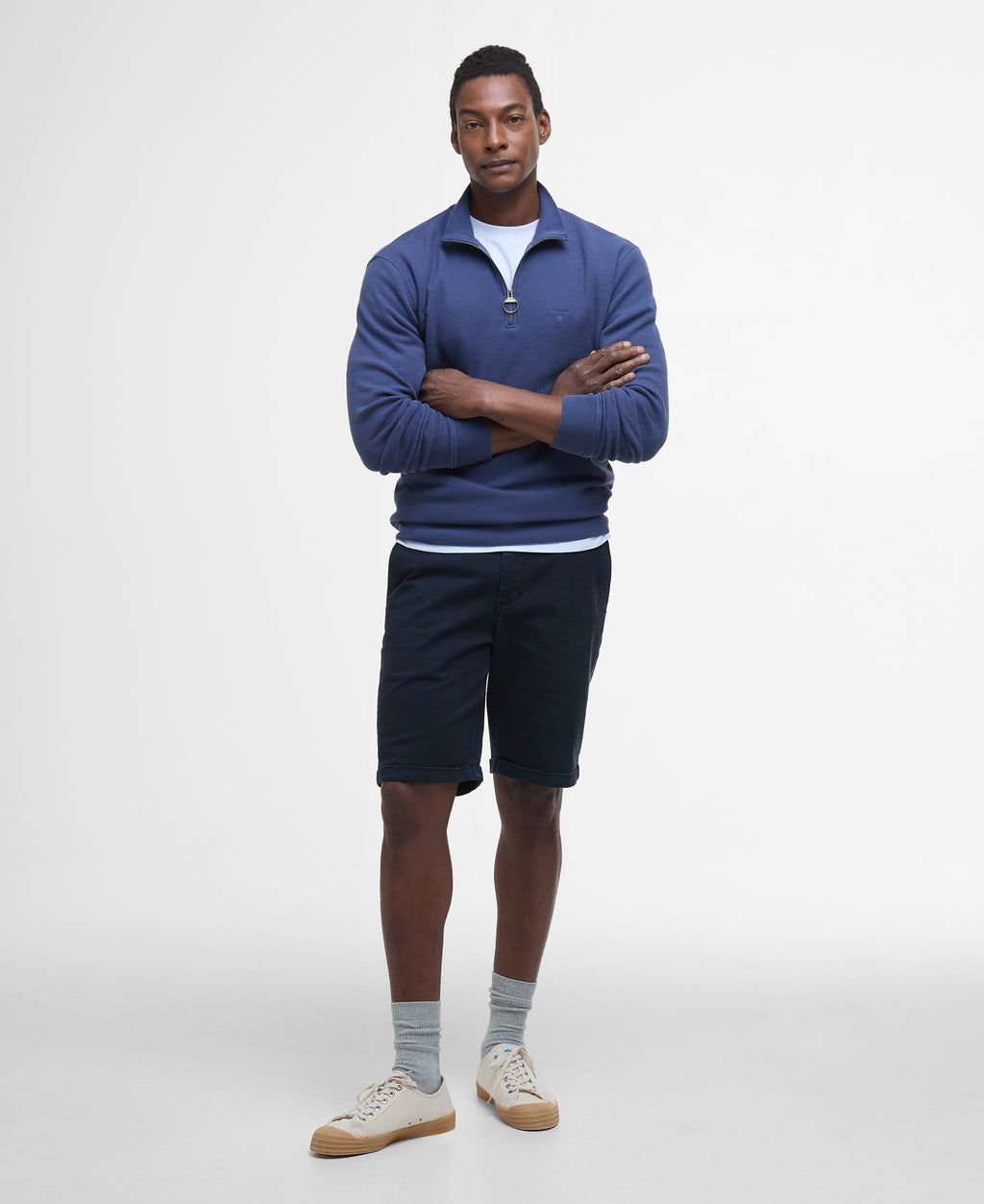 Pique Half zip sweatshirt
