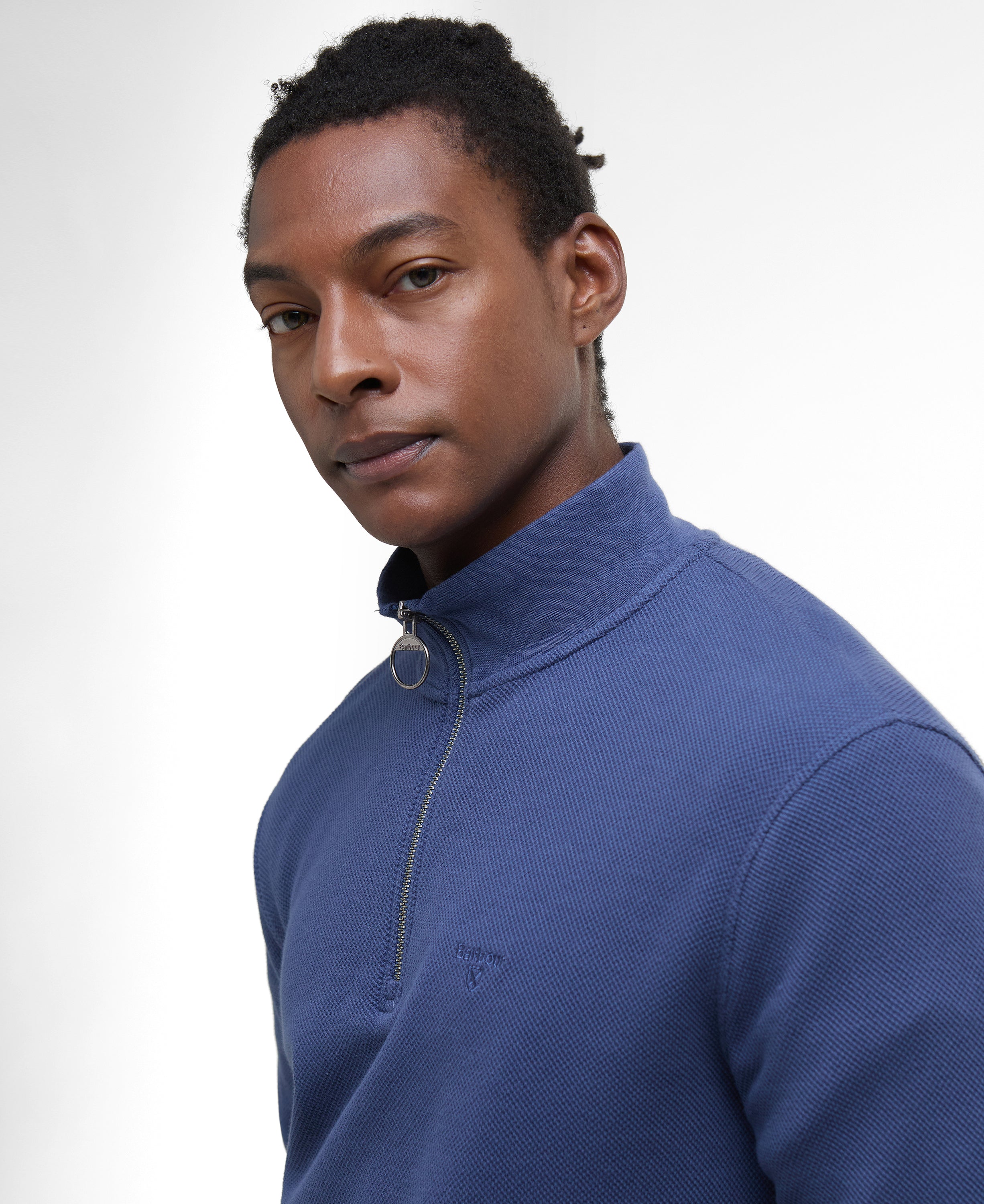 Pique Half zip sweatshirt