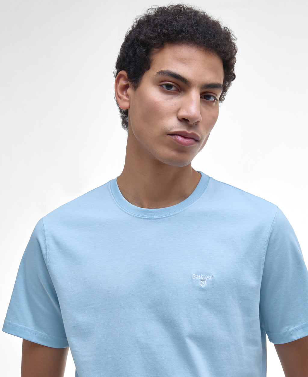 Light blue logo tee