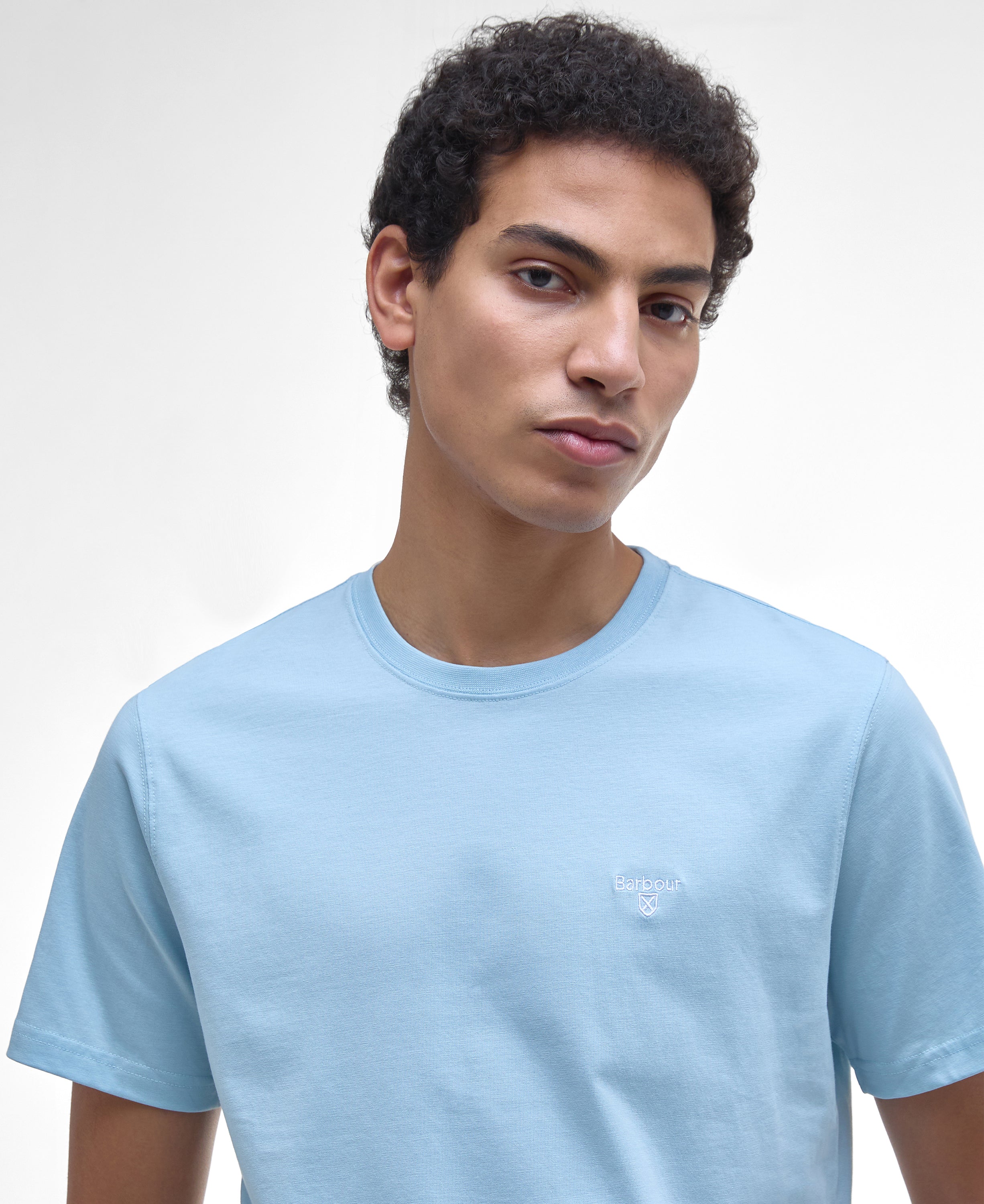 Light blue logo tee