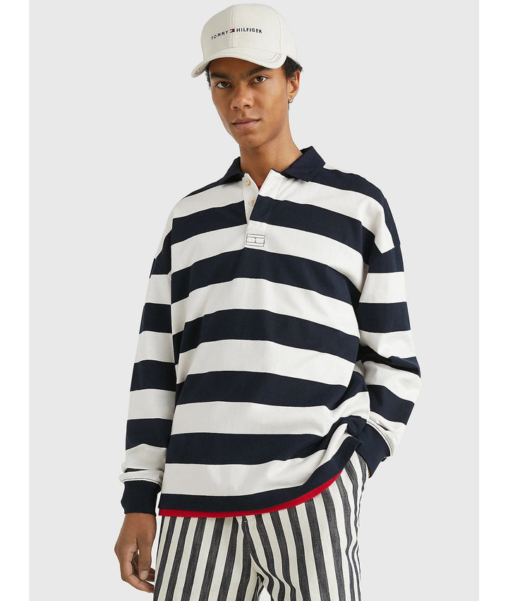 Navy Stripe Rugby Shirt