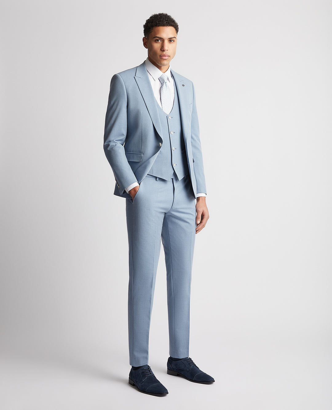 Sky Blue Massa suit jacket