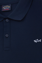Navy pique polo