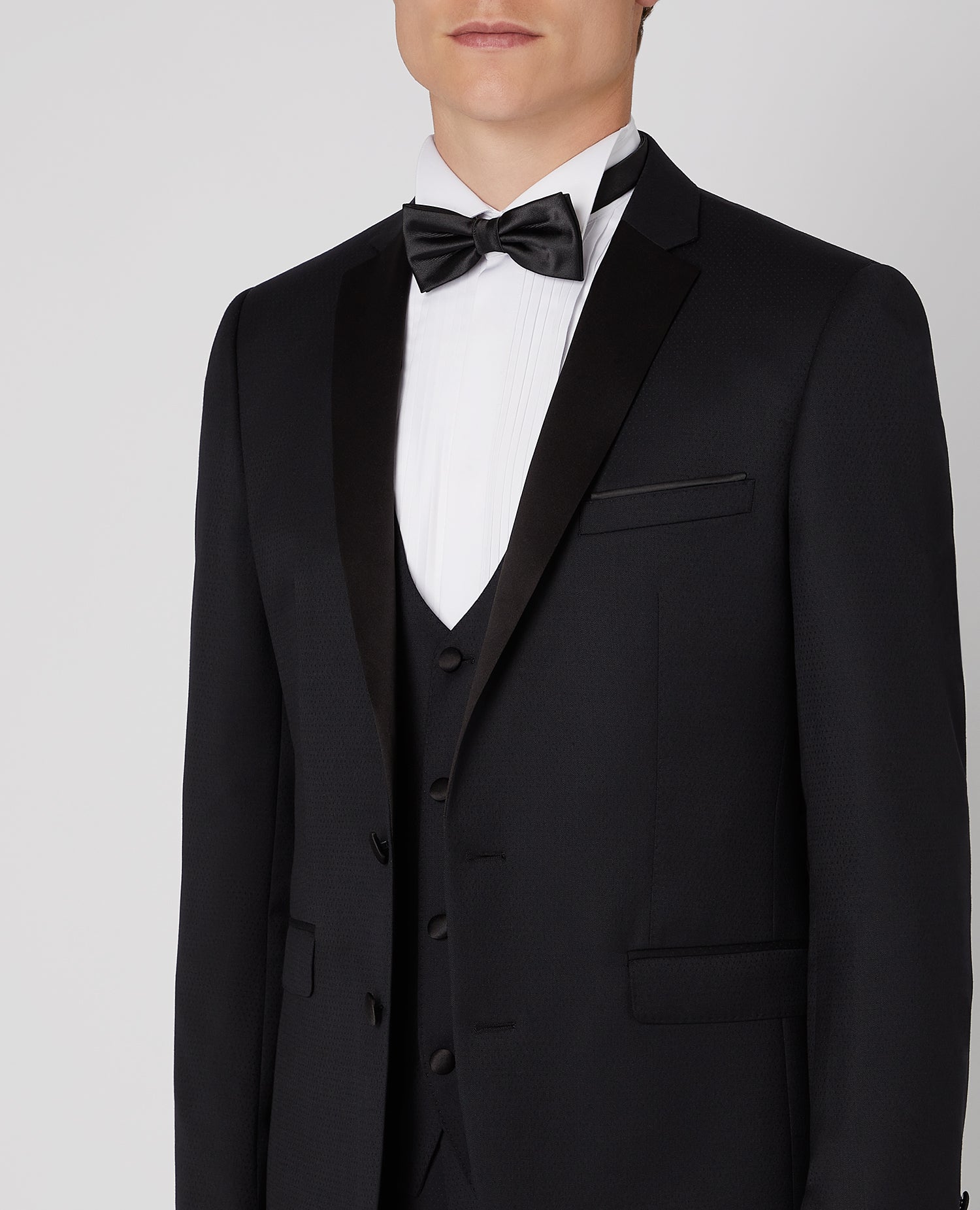 Black three Piece Rocco Tuxedo