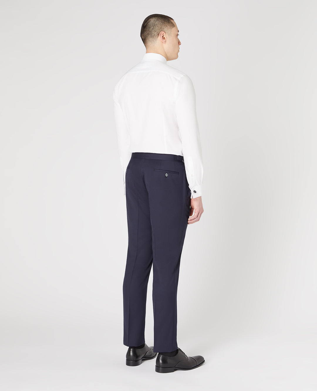 Navy Rocco tuxedo trousers