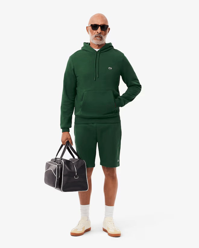 Green logo hoodie