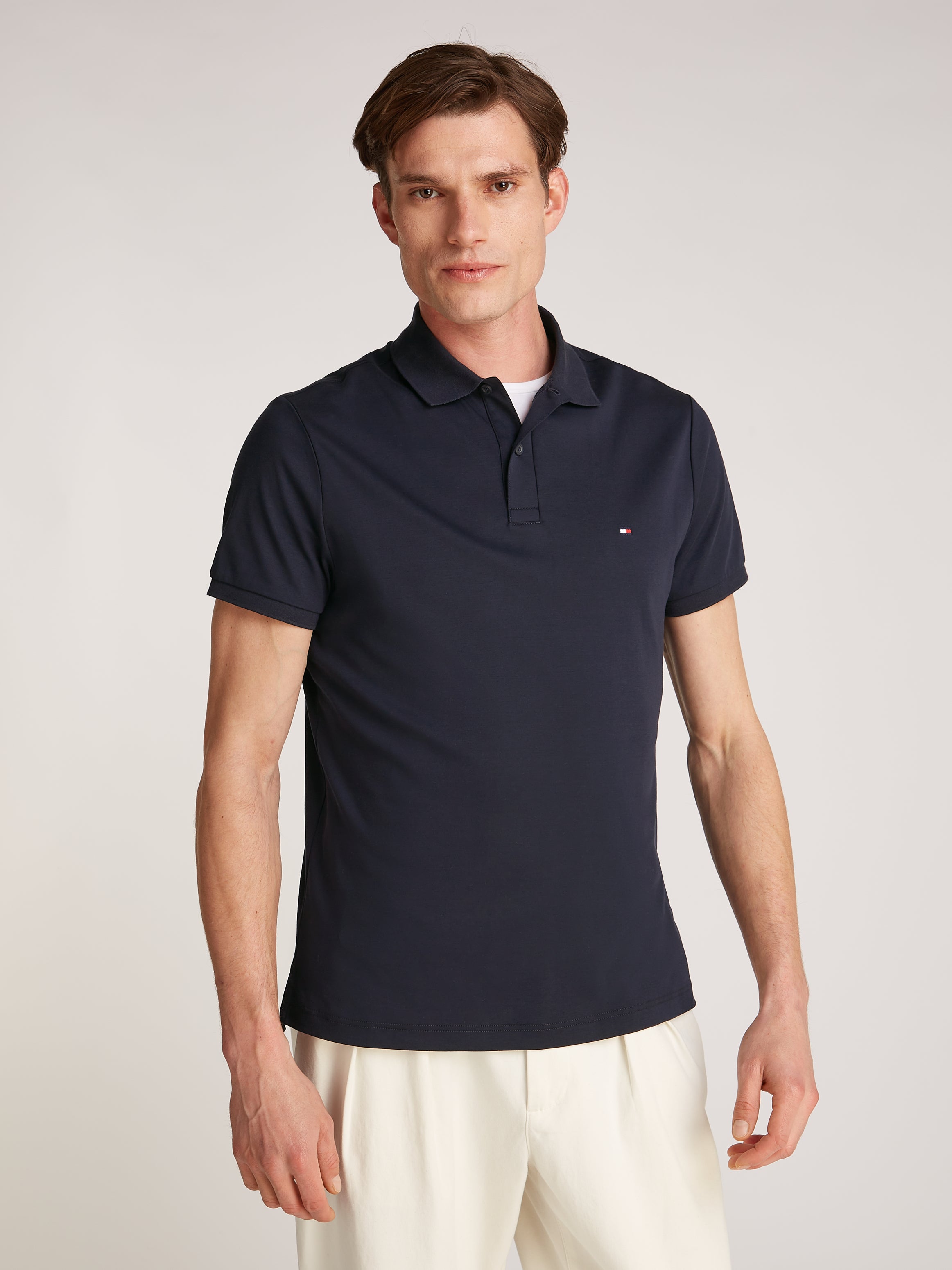 Tommy Hilfiger Black Premium Polo Shirt JR McMahon