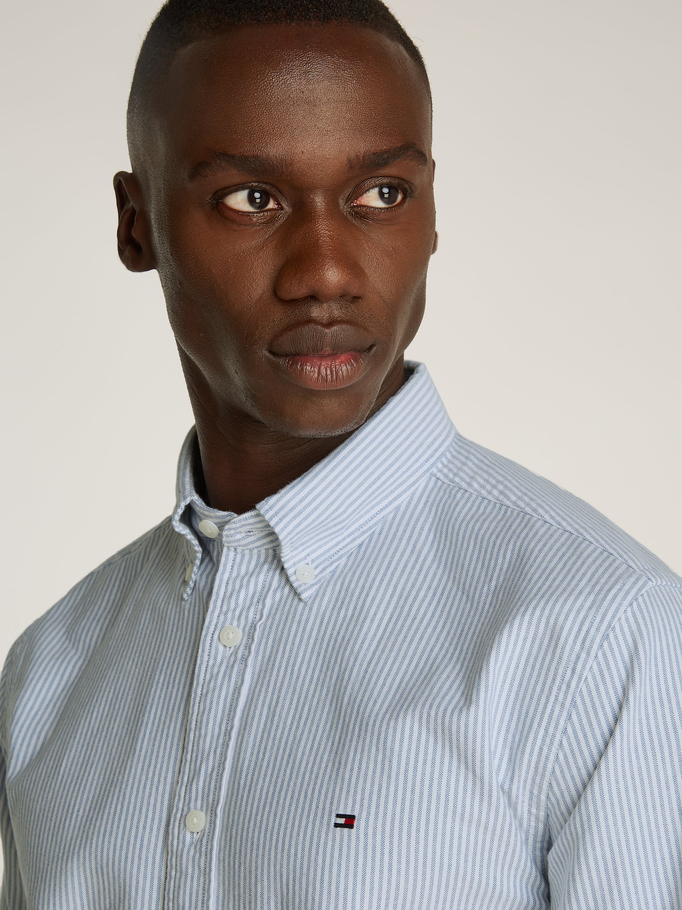 Blue stripe Oxford shirt