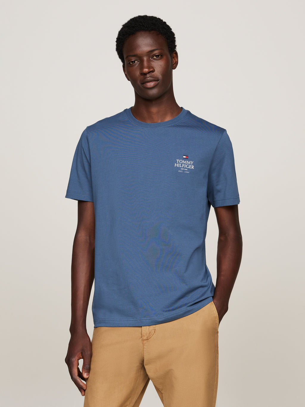 Blue logo tee