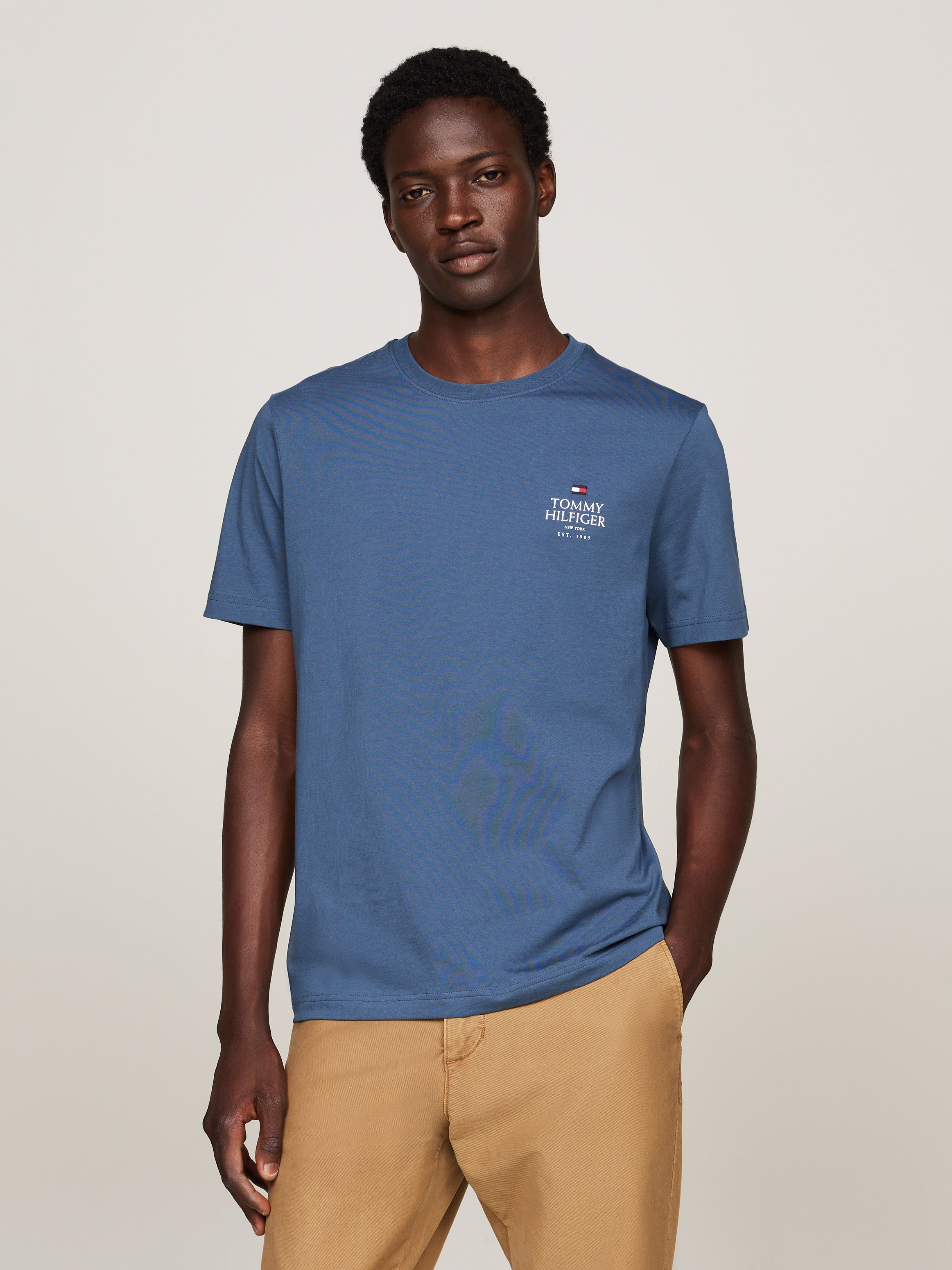 Blue logo tee