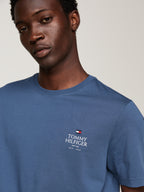 Blue logo tee