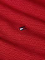 Red logo polo