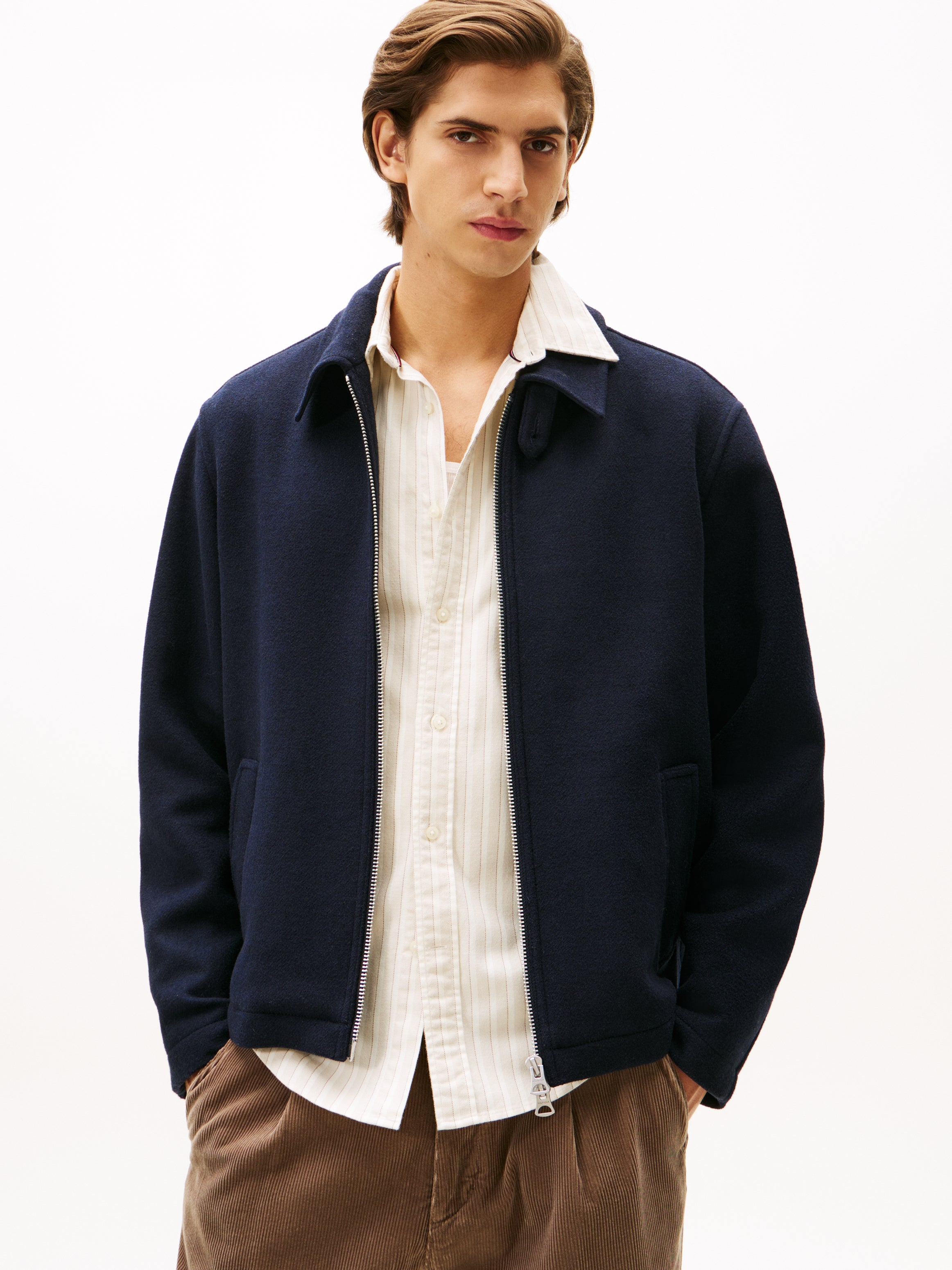 Navy Wool Ivy Jacket