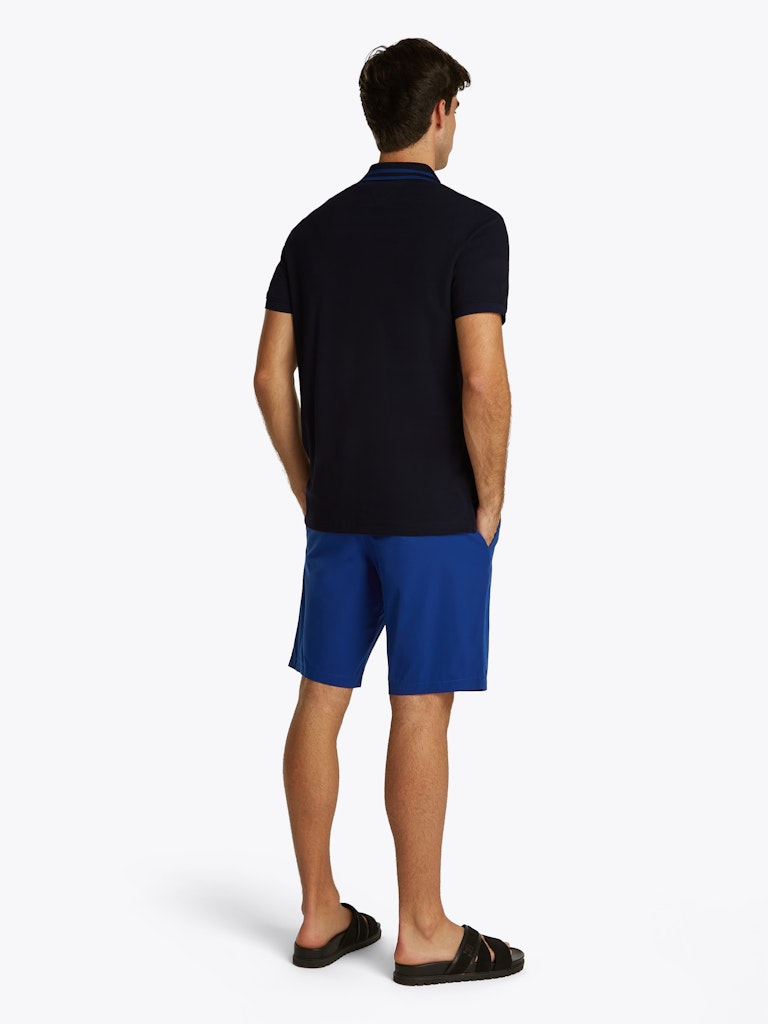 Pique Tipped Navy Polo