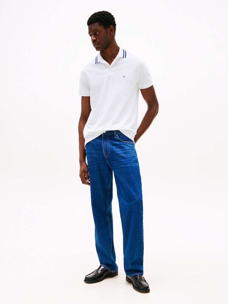 Pique White Tipped Polo