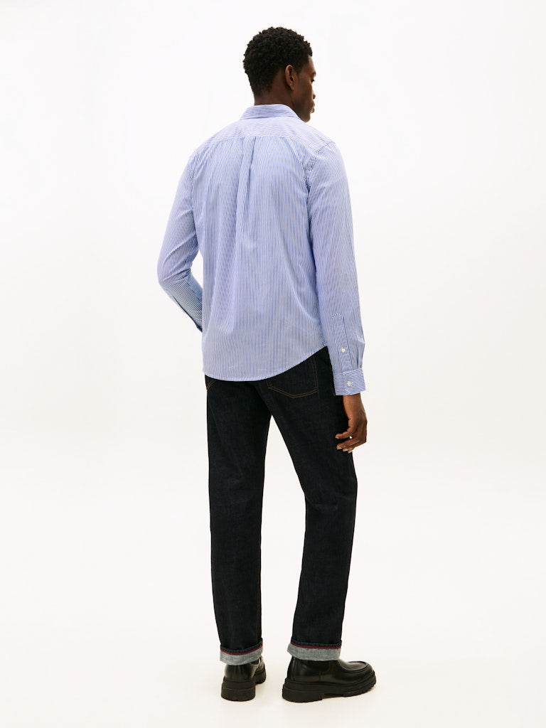 Tommy Hilfiger Core Flex Poplin Classic Stripe Shirt