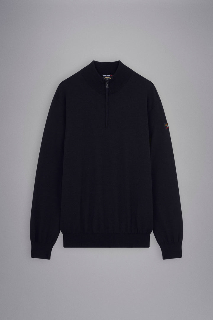 Merino wool quarter zip