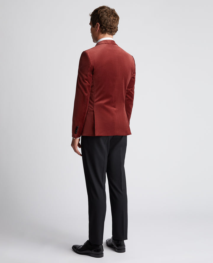 Red Velvet Tuxedo Jacket