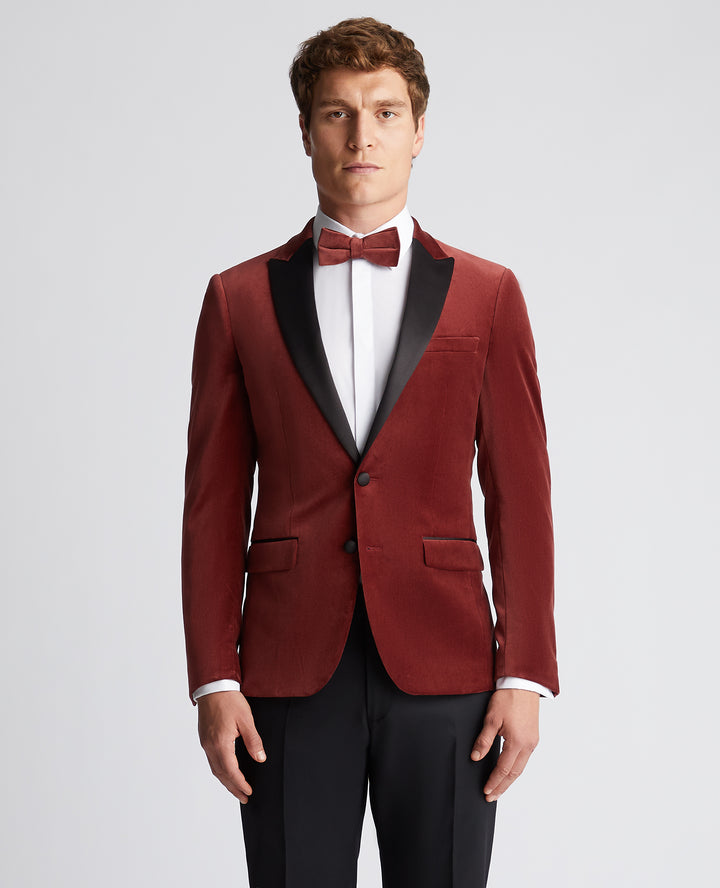 Red Velvet Tuxedo Jacket