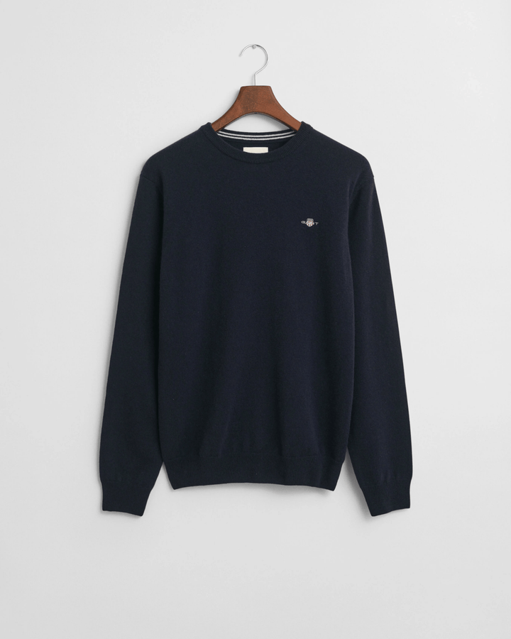 Lambswool navy jumper