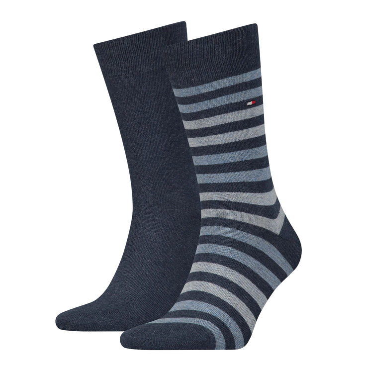 Tommy Hilfiger 2-Pack Duo Stripe Socks Blue Jeans