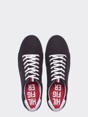 Tommy Hilfiger Canvas Lace Up Trainers Navy