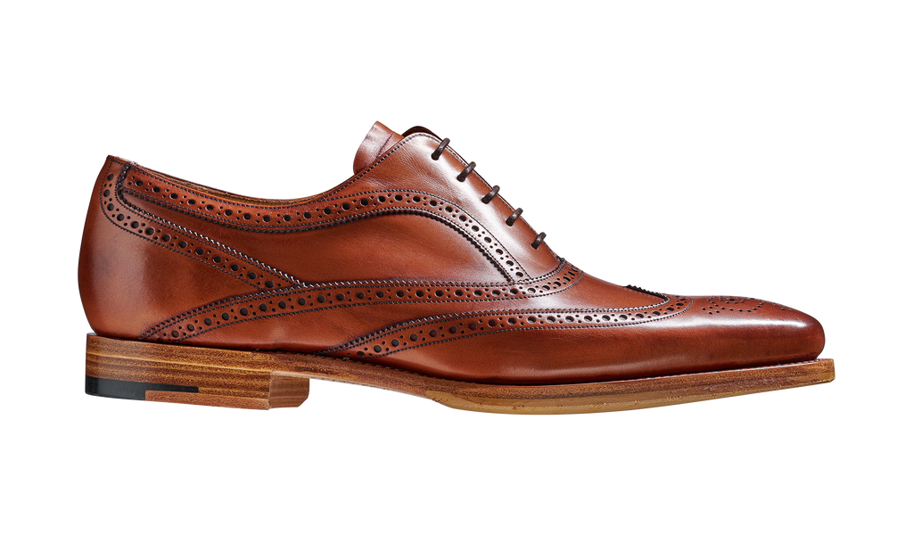 Antique Rosewood Calf Oxford Brogue Shoe