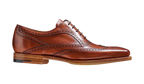 Antique Rosewood Calf Oxford Brogue Shoe