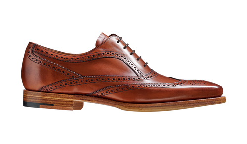 Antique Rosewood Calf Oxford Brogue Shoe