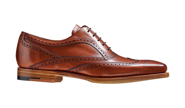 Antique Rosewood Calf Oxford Brogue Shoe