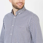 Blue Gingham shirt in cotton