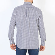 Blue Gingham shirt in cotton