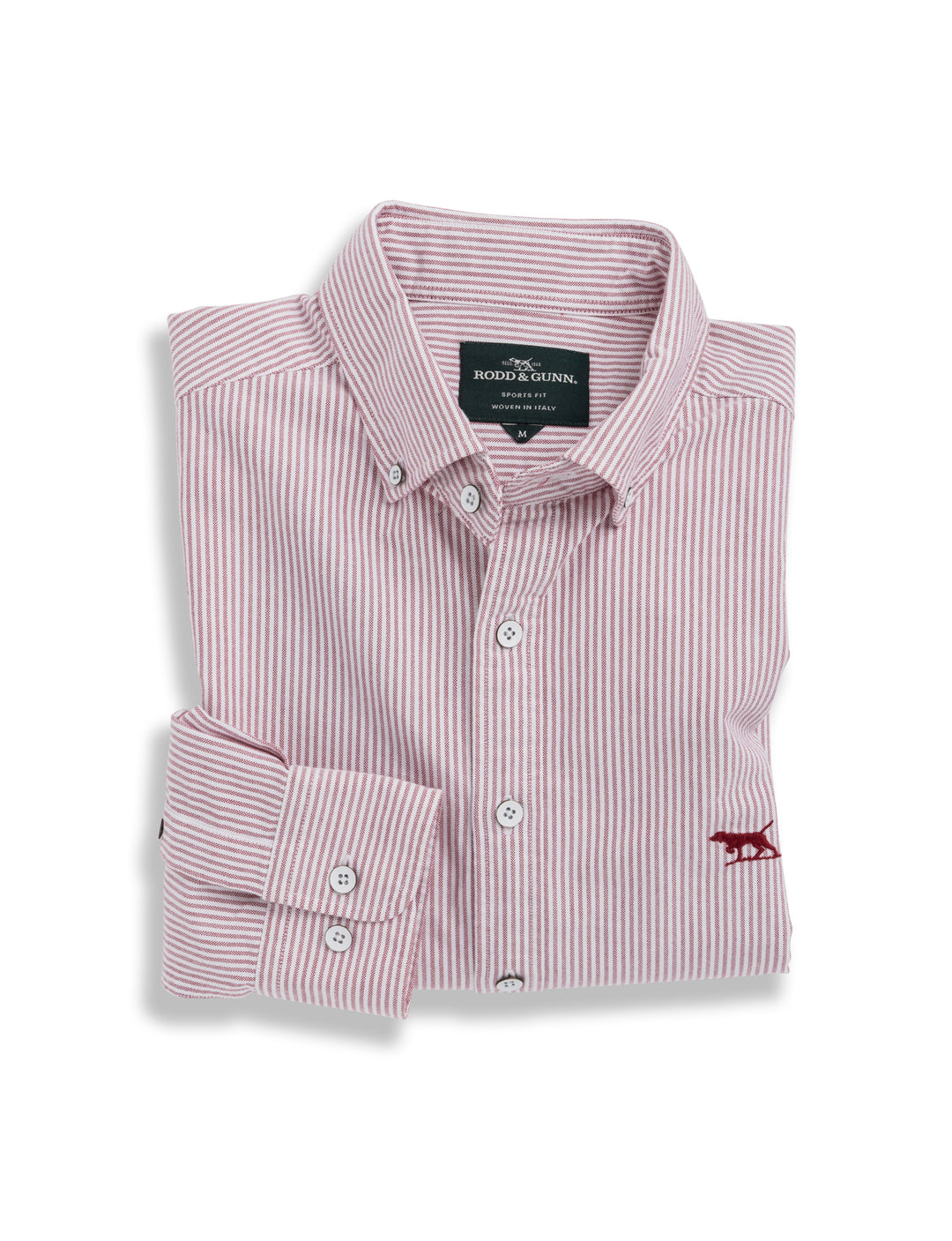 Gunn Stripe Oxford Sports Fit Shirt Port