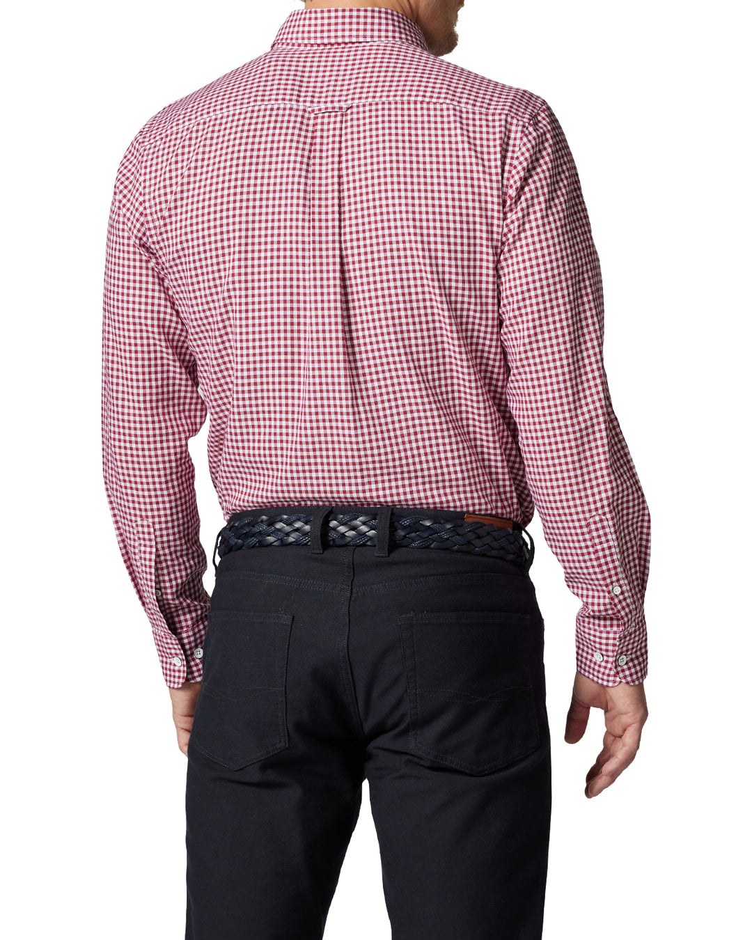 Gunn Check Oxford Sports Fit Shirt Claret