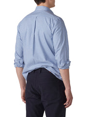Gunn Check Oxford Sports Fit Shirt Sea Blue