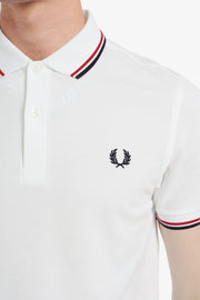 The Twin Tipped Fred Perry Polo Shirt White
