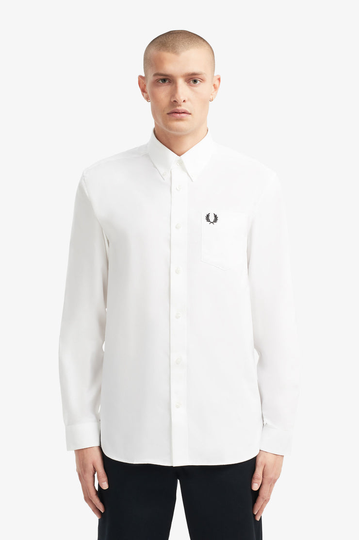 Fred Perry Oxford Shirt White