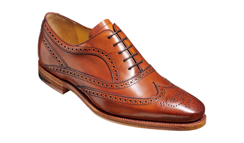 Antique Rosewood Calf Oxford Brogue Shoe